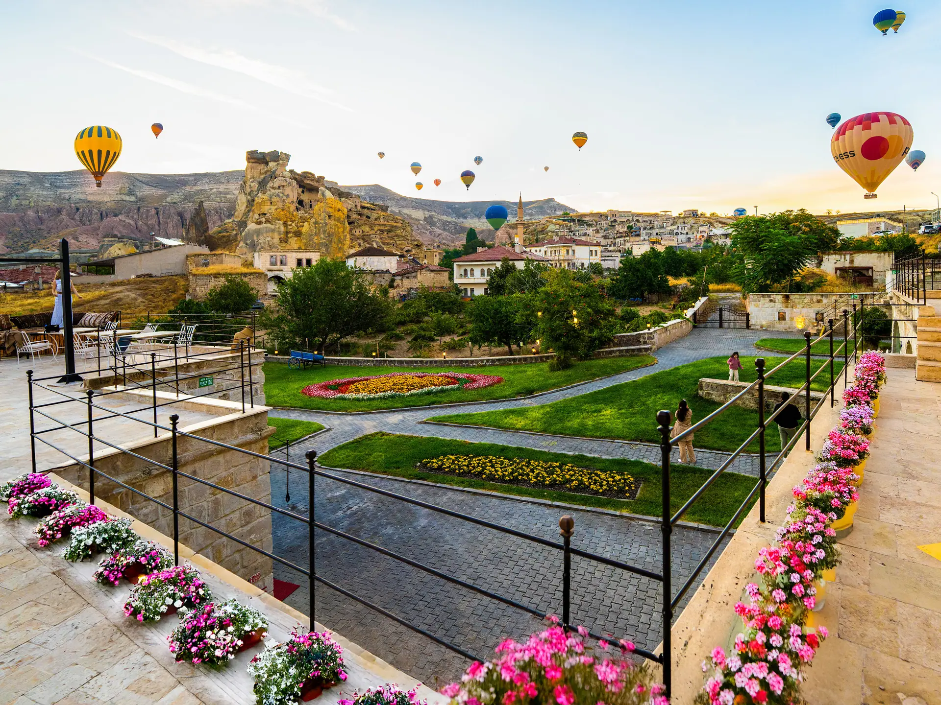 Balloon view from the terrace