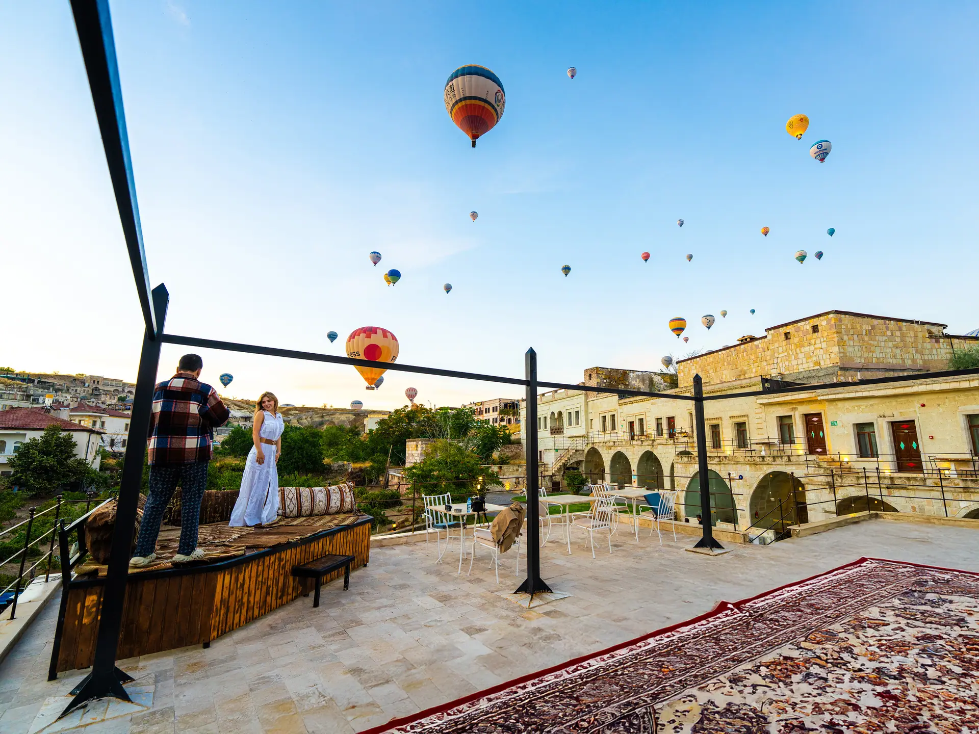 Balloon view from the terrace