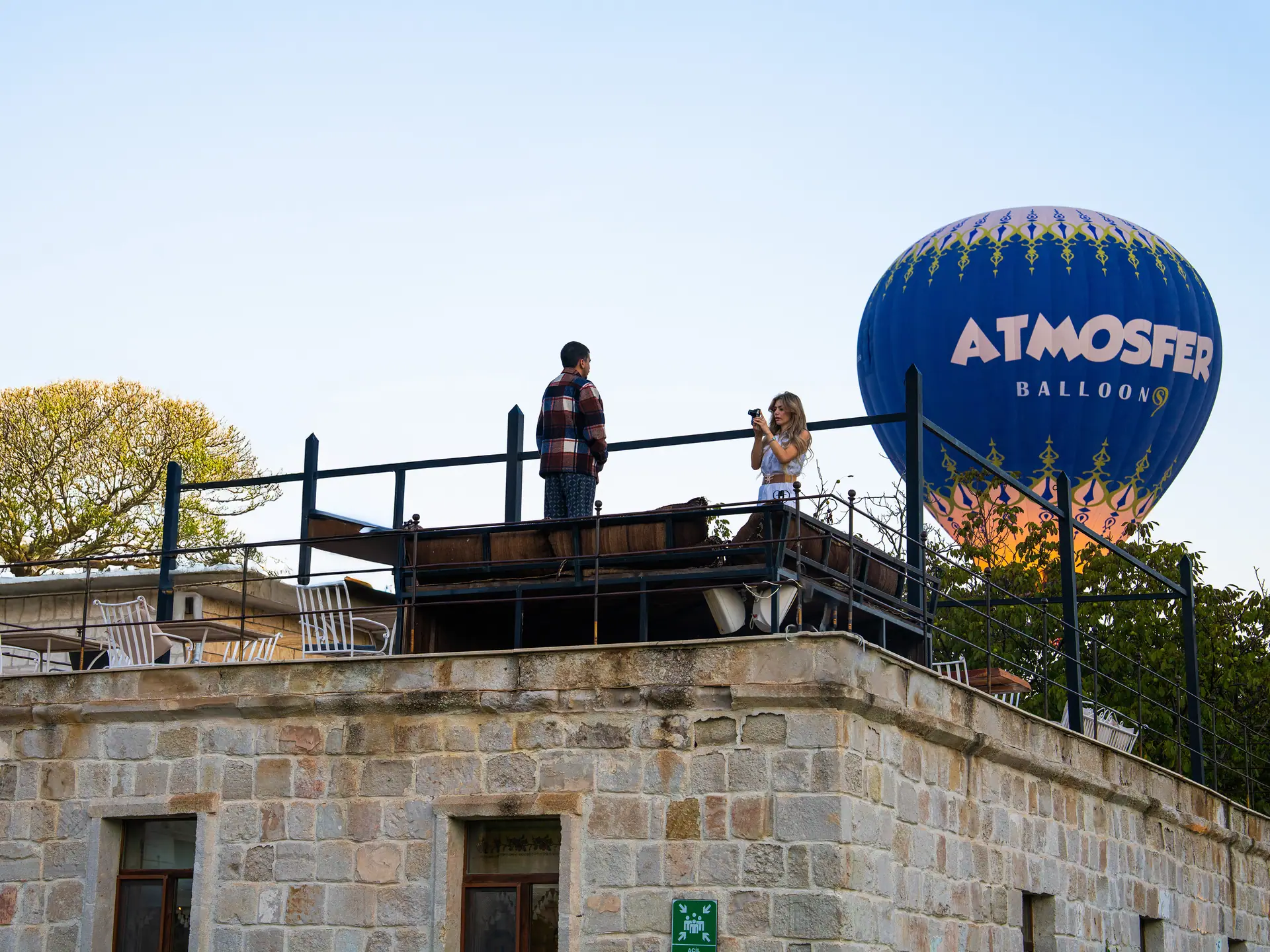 Balloon view from the terrace