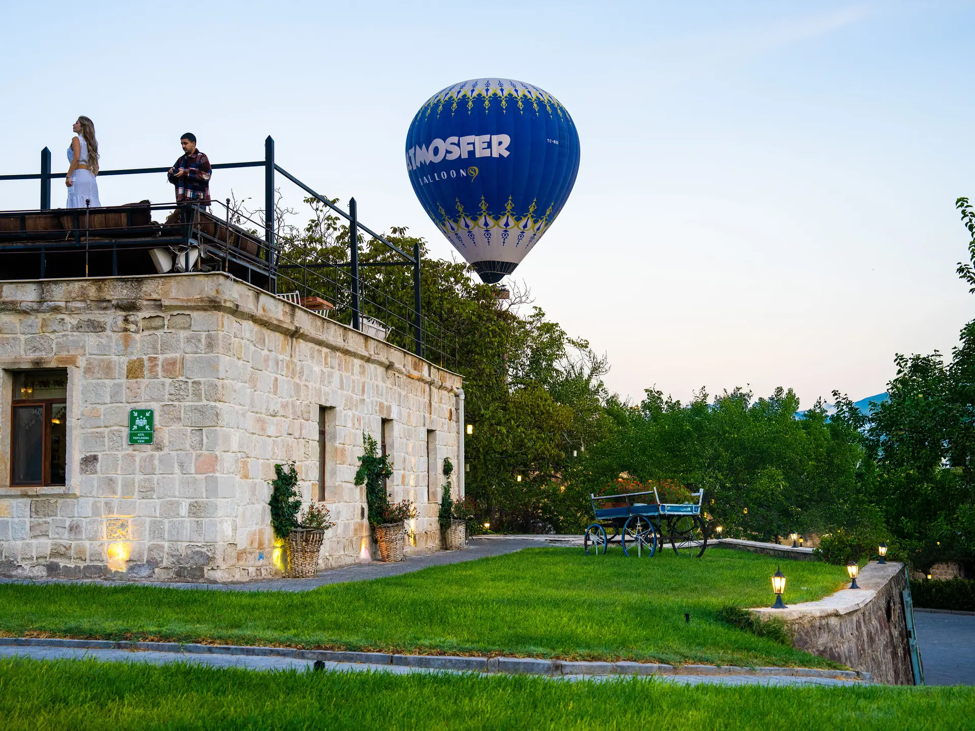 Balloon view from the terrace