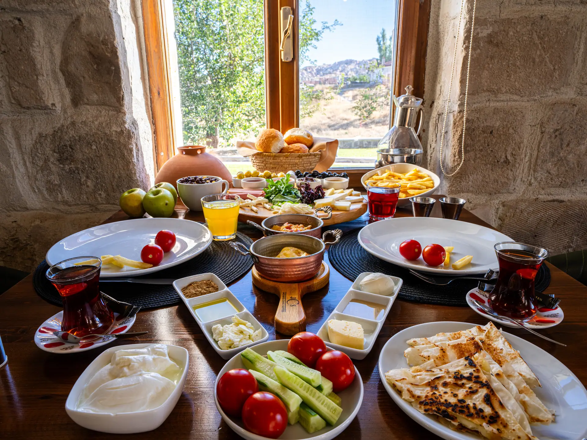 Breakfast table by the window