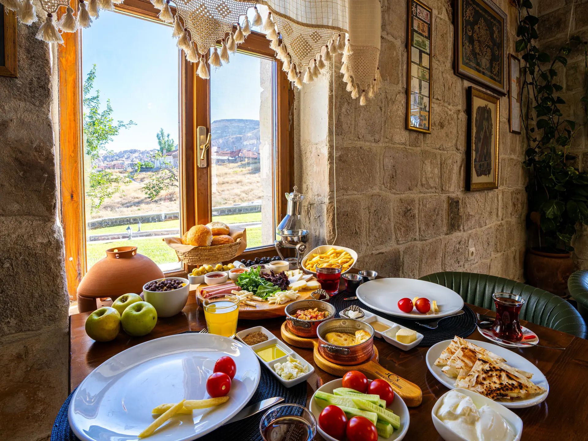Breakfast table by the window